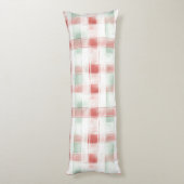 Coussins Longs Rayures Rouges Blanches Points Noël (Dos (Vertical))