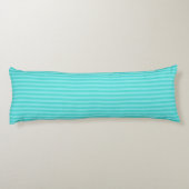 Coussins Longs rayures turquoise clair et aigue-marine (Dos)
