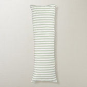 Coussins Longs Rayures Vert Bleu Blanc Chic (Devant (Vertical))