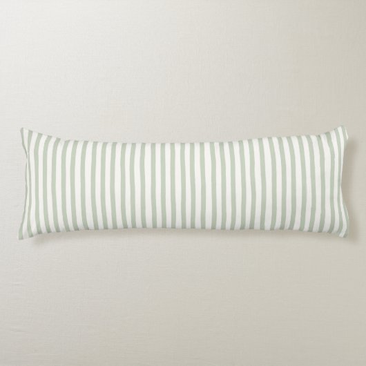 Coussins Longs Rayures Vert Bleu Blanc Chic (Devant)