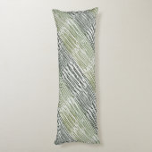 Coussins Longs Rayures Vertes Tribales Motif Abstrait (Dos (Vertical))