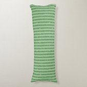 Coussins Longs Rayures verticales simples avec paillettes vert fo (Devant (Vertical))