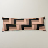 Coussins Longs Rectangles géométriques Brown Mocha Noir (Dos)