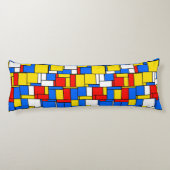 Coussins Longs Red Blue Yellow Mondrian Blk Quatrefoil 3 monogram (Dos)