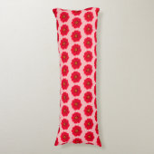 Coussins Longs Red Flower Seamless Pattern Body Pillow (Devant (Vertical))