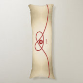 Coussins Longs Red Knot Union Double Bonheur Mariage chinois (Devant (Vertical))