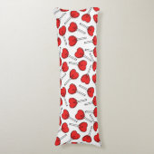 Coussins Longs Red Lollipops, Heart Lollipops, Lollipop Pattern (Devant (Vertical))