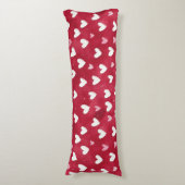 Coussins Longs Red Pink White Hearts (Devant (Vertical))