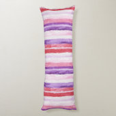 Coussins Longs Red Purple Snowflakes Christmas (Dos (Vertical))