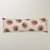 Coussins Longs Redondance Redonhound Peinture mignonne Chien Art  (Dos)