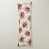 Coussins Longs Redondance Redonhound Peinture mignonne Chien Art  (Dos (Vertical))