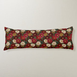 Coussins Longs Refection de chambre de fleurs brodées Cottagecore