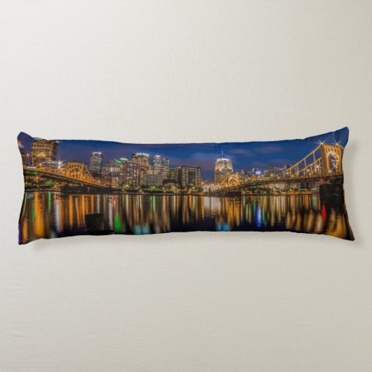 Coussins Longs Réflexions de Pittsburgh (Dos)