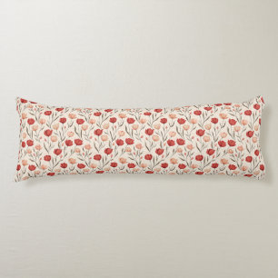 Coussins Longs Relooking de chambre à impression de tulipe en mou