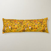 Coussins Longs Renard d'automne sur orange (Dos)