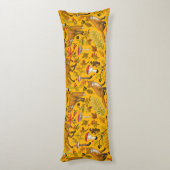 Coussins Longs Renard d'automne sur orange (Dos (Vertical))