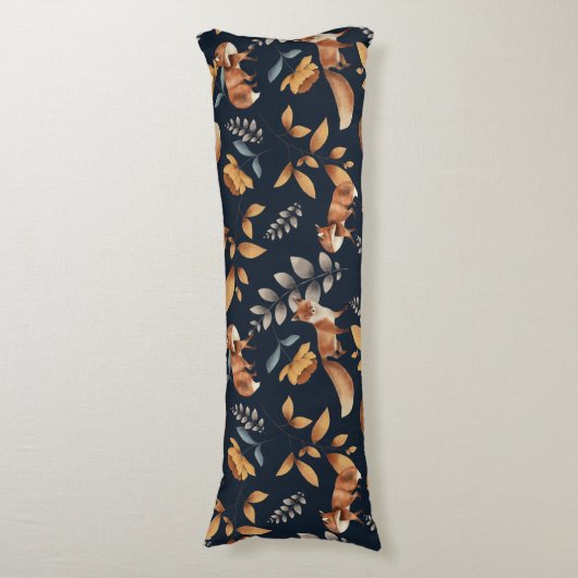 Coussins Longs renard et rose (Devant (Vertical))