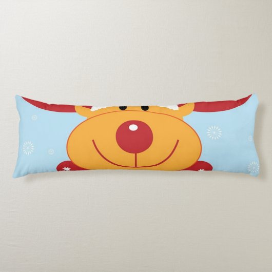 Coussins Longs Rennes de Noël Roudolph (Devant)