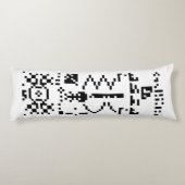 Coussins Longs Réponse du message binaire Arecibo (Dos)