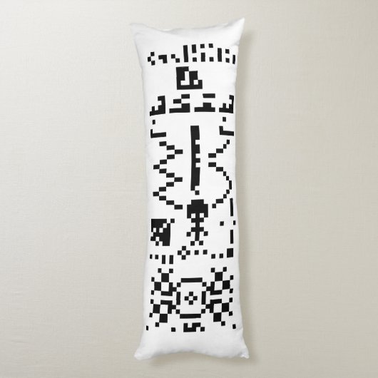 Coussins Longs Réponse du message binaire Arecibo (Dos (Vertical))