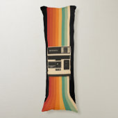 Coussins Longs Retro Camera with Rainbow Print (Devant (Vertical))