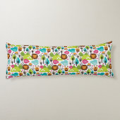 Coussins Longs rétro faune de lion de safari d'enfants (Dos)