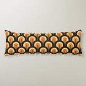 Coussins Longs Retro Gradated Geometric Fan Pattern (Devant)