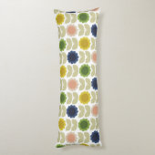 Coussins Longs Retro Groovy Summer Flowers Stems (Dos (Vertical))