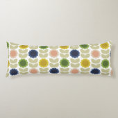 Coussins Longs Retro Groovy Summer Flowers Stems (Devant)