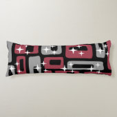 Coussins Longs Retro Mid-Century Moderne Abstrait (Devant)