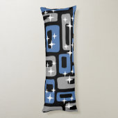 Coussins Longs Retro Mid-Century Moderne Abstrait (Dos (Vertical))