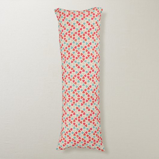Coussins Longs Rétro motif de Saint-Valentin (Devant (Vertical))