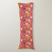 Coussins Longs Rétro motif floral 7 (Devant (Vertical))