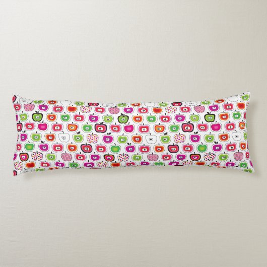 Coussins Longs Rétro motif mignon de pomme (Dos)