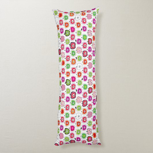 Coussins Longs Rétro motif mignon de pomme (Dos (Vertical))