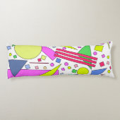 Coussins Longs Rétro Vintage Style 80s et 90s (Dos)