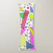 Coussins Longs Rétro Vintage Style 80s et 90s (Devant (Vertical))