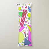 Coussins Longs Rétro Vintage Style 80s et 90s (Dos (Vertical))