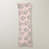 Coussins Longs Rêve de fraise, Amour doux, Fruit rose doux (Dos (Vertical))