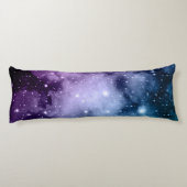 Coussins Longs Rêve de nébuleuse de galaxie Turquoise #2 (Dos)
