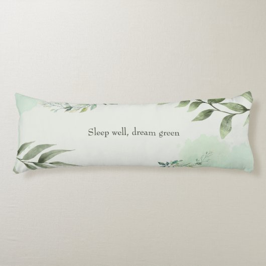 Coussins Longs Rêve de plantes vertes (Devant)