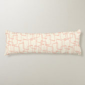 Coussins Longs Reverse Blush Retro Lino Imprimer Motif géométriqu (Devant)