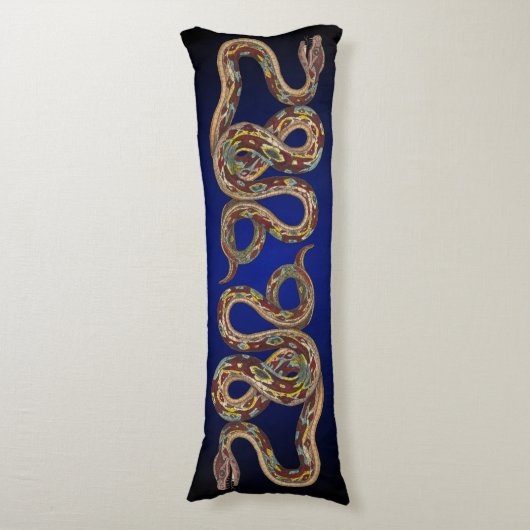 Coussins Longs Réversible Wild Nature Boa Constrictor Snake (Devant (Vertical))