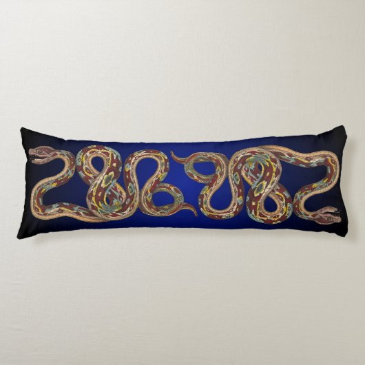 Coussins Longs Réversible Wild Nature Boa Constrictor Snake (Devant)