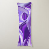 Coussins Longs Rêves arc-en-ciel à fleurs violettes (devant Vertical)