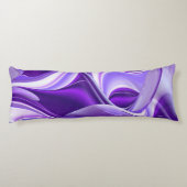 Coussins Longs Rêves arc-en-ciel à fleurs violettes (Dos)