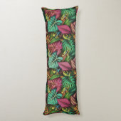 Coussins Longs Rêves de grenouille arboricole motif de surface tr (Dos (Vertical))