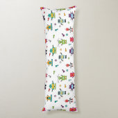 Coussins Longs Robots multicolores mignons Motif robotique pour e (Dos (Vertical))