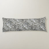 Coussins Longs Roche de granit blanc avec texte (Dos)