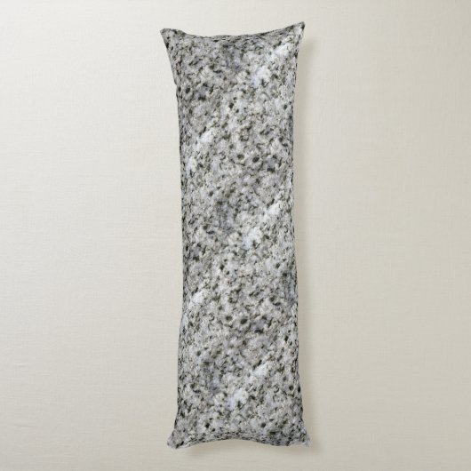 Coussins Longs Roche de granit blanc avec texte (Dos (Vertical))